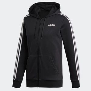 adidas Essentials 3-Stripe Fleece Full Zip Jacket